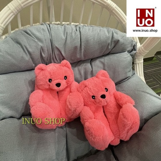 Zapatilla de felpa con diseño 🐻